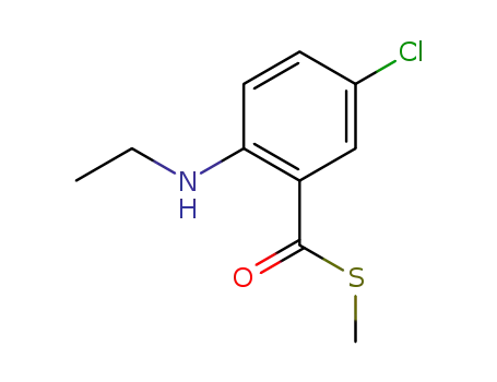 Molecular Structure of 115992-01-3 (5-Chloro-2-ethylamino-thiobenzoic acid S-methyl ester)