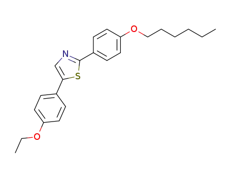 Molecular Structure of 72997-62-7 (5-(4-ethoxy-phenyl)-2-(4-hexyloxy-phenyl)-thiazole)