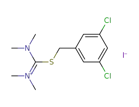 [(3,5-Dichloro-benzylsulfanyl)-dimethylamino-methylene]-dimethyl-ammonium; iodide