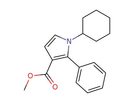 1H-Pyrrole-3-carboxylic acid, 1-cyclohexyl-2-phenyl-, methyl ester