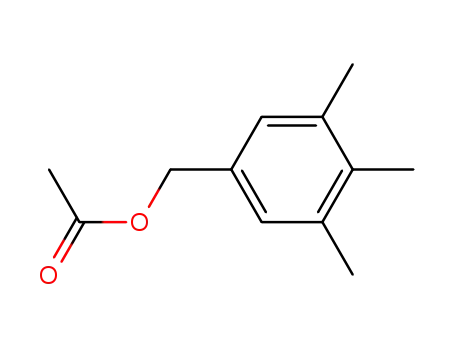 Molecular Structure of 39126-12-0 (Benzenemethanol, 3,4,5-trimethyl-, acetate)