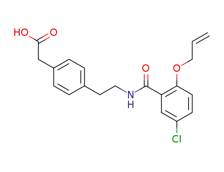 4-[2-(2-allyloxy-5-chlorobenzamido)-ethyl]-phenylacetic acid