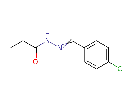Propionic acid [1-(4-chloro-phenyl)-meth-(E)-ylidene]-hydrazide