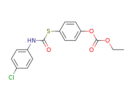 Carbonic acid, 4-[[[(4-chlorophenyl)amino]carbonyl]thio]phenyl ethyl
ester