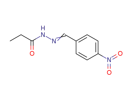 Propionic acid [1-(4-nitro-phenyl)-meth-(E)-ylidene]-hydrazide