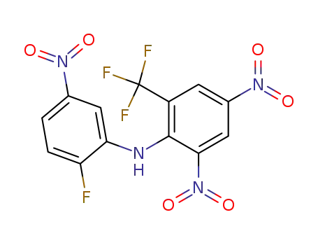 (2,4-Dinitro-6-trifluoromethyl-phenyl)-(2-fluoro-5-nitro-phenyl)-amine