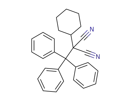 2-Cyclohexyl-1.1.1-triphenyl-2.2-dicyanethan