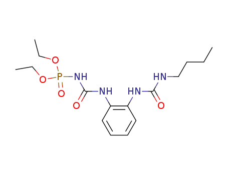 Molecular Structure of 66475-29-4 (Phosphoramidic acid,
[[[2-[[(butylamino)carbonyl]amino]phenyl]amino]carbonyl]-, diethyl ester)