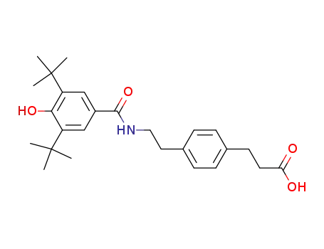 β-{4-[2-(3,5-di-tert.-butyl-4-hydroxybenzamido)-ethyl]-phenyl}-propionic acid