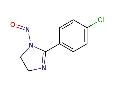 Molecular Structure of 126121-24-2 (2-(4-Chloro-phenyl)-1-nitroso-4,5-dihydro-1H-imidazole)