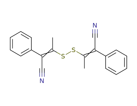 Bis-(1-methyl-2-phenyl-2-cyan-vinyl)-disulfid