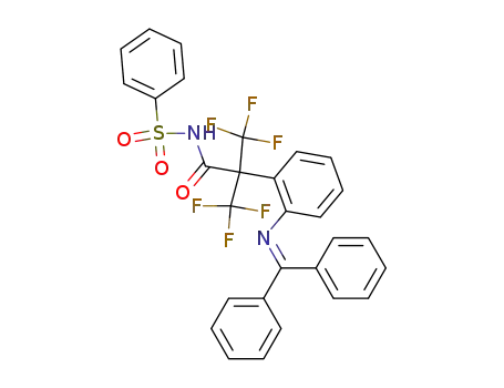 N-{2-[2-(Benzhydrylidene-amino)-phenyl]-3,3,3-trifluoro-2-trifluoromethyl-propionyl}-benzenesulfonamide
