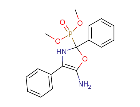 (5-amino-2,4-diphenyl-2,3-dihydro-oxazol-2-yl)-phosphonic acid dimethyl ester