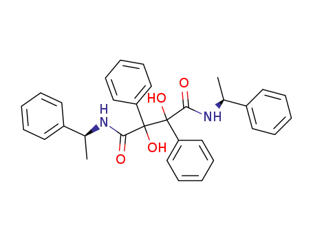 Molecular Structure of 119402-15-2 (2,3-Dihydroxy-2,3-diphenyl-N,N'-bis-((S)-1-phenyl-ethyl)-succinamide)