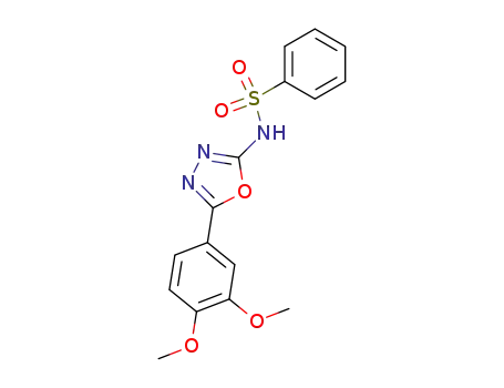<i>N</i>-[5-(3,4-dimethoxy-phenyl)-[1,3,4]oxadiazol-2-yl]-benzenesulfonamide