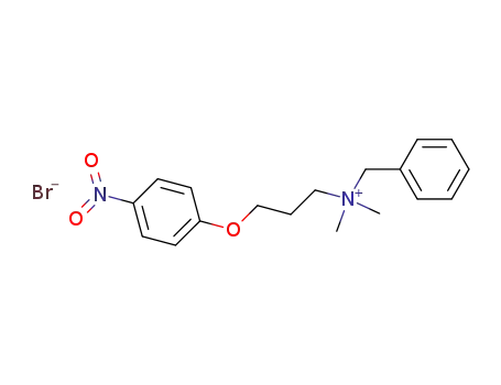 Molecular Structure of 98740-92-2 (Benzyl-dimethyl-[3-(4-nitro-phenoxy)-propyl]-ammonium; bromide)
