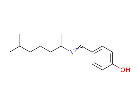 Molecular Structure of 30121-69-8 (4-{[(E)-1,5-Dimethyl-hexylimino]-methyl}-phenol)