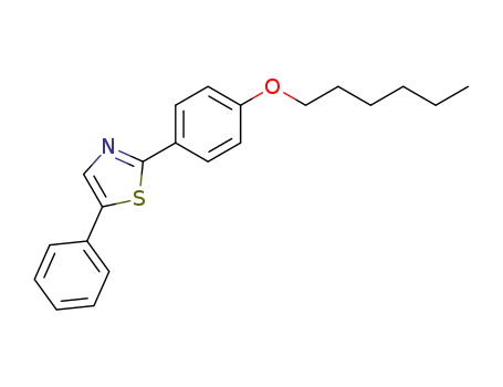 Molecular Structure of 72997-68-3 (2-(4-hexyloxy-phenyl)-5-phenyl-thiazole)