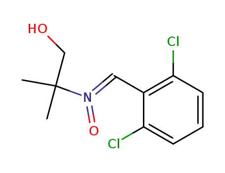 Molecular Structure of 63829-63-0 (1-Propanol, 2-[[(2,6-dichlorophenyl)methylene]oxidoamino]-2-methyl-)