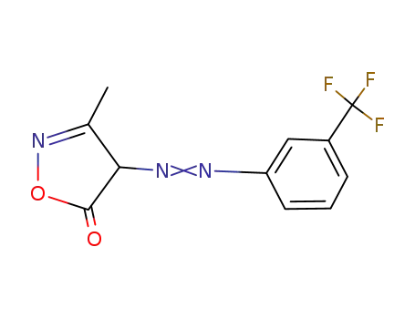 5(4H)-Isoxazolone, 3-methyl-4-[[3-(trifluoromethyl)phenyl]azo]-