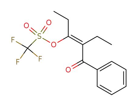 Trifluoro-methanesulfonic acid (Z)-2-benzoyl-1-ethyl-but-1-enyl ester