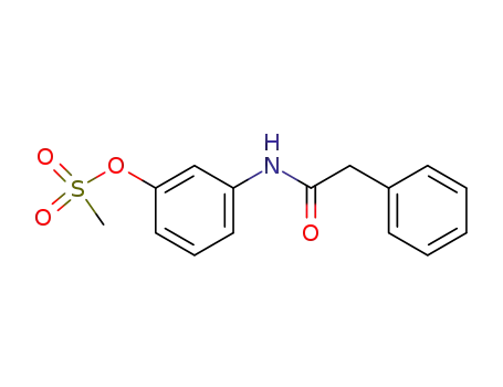 Molecular Structure of 95384-56-8 (Benzeneacetamide, N-[3-[(methylsulfonyl)oxy]phenyl]-)