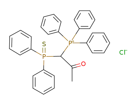 [1-(Diphenyl-phosphinothioyl)-2-oxo-propyl]-triphenyl-phosphonium; chloride
