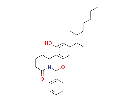 3-(1,2-dimethyl-heptyl)-1-hydroxy-6-phenyl-9,10,11,11a-tetrahydro-benzo[<i>e</i>]pyrido[1,2-<i>c</i>][1,3]oxazin-8-one