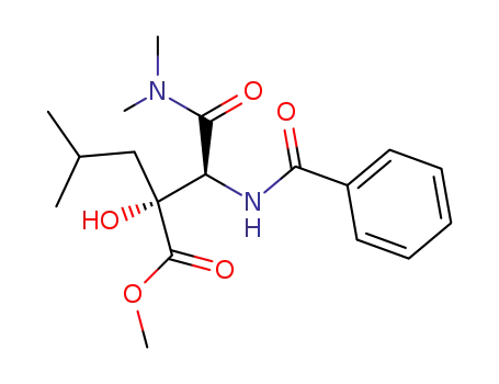 (R)-2-((S)-Benzoylamino-dimethylcarbamoyl-methyl)-2-hydroxy-4-methyl-pentanoic acid methyl ester