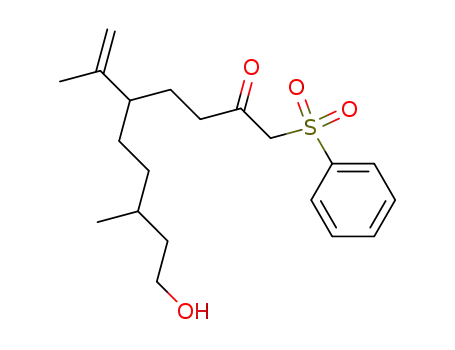 1-Benzenesulfonyl-10-hydroxy-5-isopropenyl-8-methyl-decan-2-one