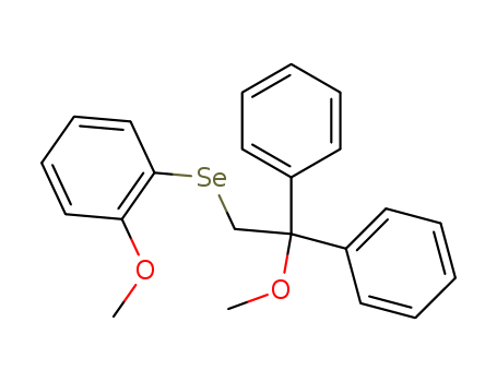 Benzene, 1-methoxy-2-[(2-methoxy-2,2-diphenylethyl)seleno]-