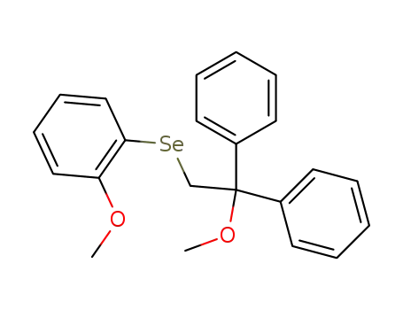 Molecular Structure of 113488-13-4 (Benzene, 1-methoxy-2-[(2-methoxy-2,2-diphenylethyl)seleno]-)