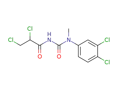 Molecular Structure of 61439-32-5 (Propanamide,
2,3-dichloro-N-[[(3,4-dichlorophenyl)methylamino]carbonyl]-)