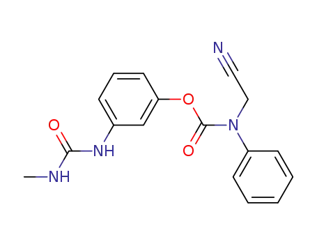 Cyanomethyl-phenyl-carbamic acid 3-(3-methyl-ureido)-phenyl ester