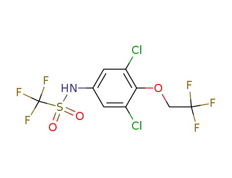 N-[3,5-Dichloro-4-(2,2,2-trifluoro-ethoxy)-phenyl]-C,C,C-trifluoro-methanesulfonamide