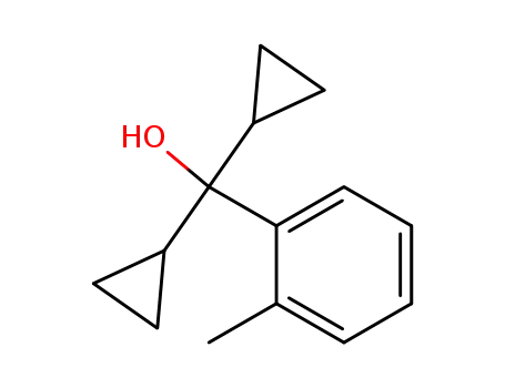 Molecular Structure of 68498-81-7 (o-Tolyldicyclopropylcarbinol)