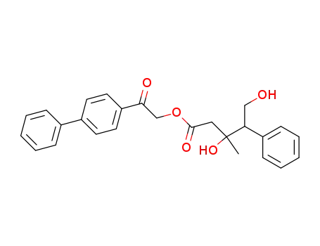 Molecular Structure of 96770-98-8 (opt.-inakt. 3,5-Dihydroxy-3-methyl-4-phenyl-valeriansaeure-<4-phenyl-phenacylester>)