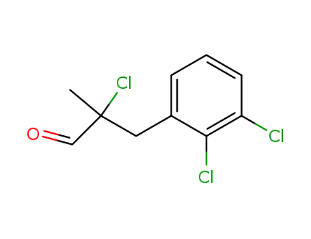 Molecular Structure of 30384-37-3 (α-Chlor-α-methyl-β-(2,3-dichlor-phenyl)-propionaldehyd)