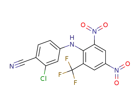 3-chloro-4-cyano-2',4'-dinitro-6'-trifluoromethyldiphenylamine