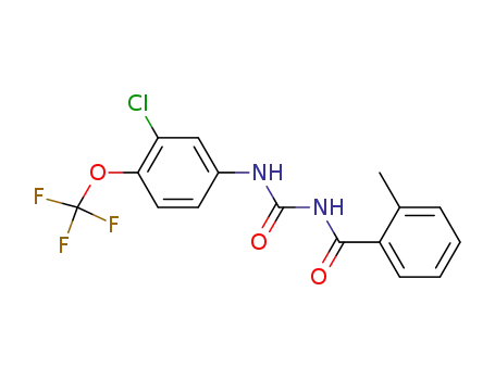 Benzamide,
N-[[[3-chloro-4-(trifluoromethoxy)phenyl]amino]carbonyl]-2-methyl-