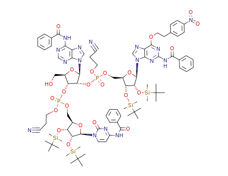 C<sub>88</sub>H<sub>118</sub>N<sub>16</sub>O<sub>23</sub>P<sub>2</sub>Si<sub>4</sub>