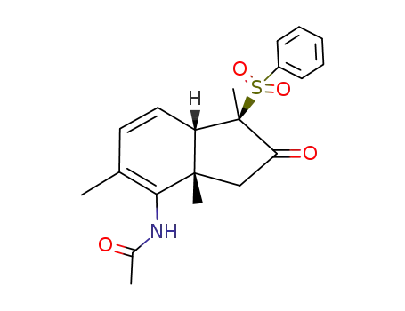 N-((1R,3aS,7aS)-1-Benzenesulfonyl-1,3a,5-trimethyl-2-oxo-2,3,3a,7a-tetrahydro-1H-inden-4-yl)-acetamide