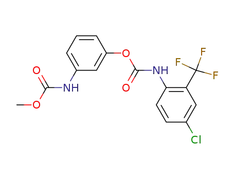 (4-Chloro-2-trifluoromethyl-phenyl)-carbamic acid 3-methoxycarbonylamino-phenyl ester