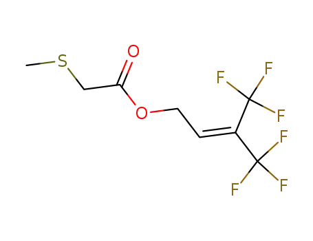 Methylsulfanyl-acetic acid 4,4,4-trifluoro-3-trifluoromethyl-but-2-enyl ester