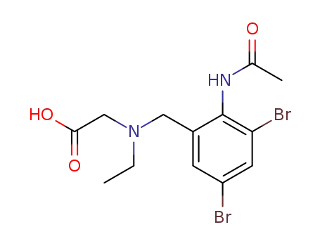 [(2-Acetylamino-3,5-dibromo-benzyl)-ethyl-amino]-acetic acid