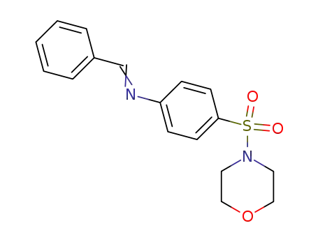 Molecular Structure of 71334-03-7 (Morpholine, 4-[[4-[(phenylmethylene)amino]phenyl]sulfonyl]-)