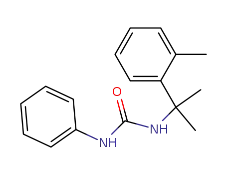 Molecular Structure of 42609-69-8 (1-(1-Methyl-1-o-tolyl-ethyl)-3-phenyl-urea)
