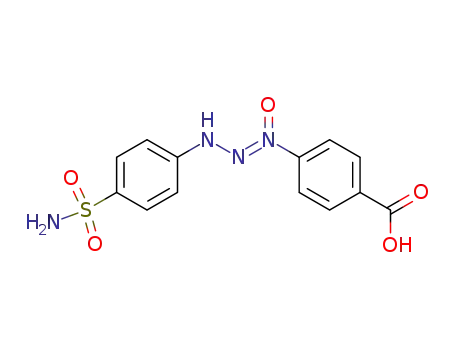 Molecular Structure of 85385-55-3 (Benzoic acid, 4-[3-[4-(aminosulfonyl)phenyl]-1-oxido-1-triazenyl]-)
