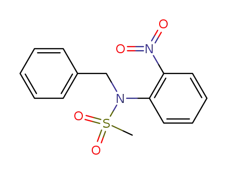 Molecular Structure of 59277-06-4 (Methanesulfonamide, N-(2-nitrophenyl)-N-(phenylmethyl)-)