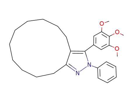 2-Phenyl-3-(3,4,5-trimethoxy-phenyl)-4,5,6,7,8,9,10,11,12,13-decahydro-2H-cyclododecapyrazole